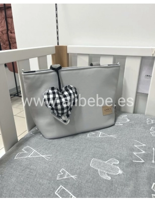 Bolsa Minibag Two Leo Giraffa Bianca e Blu Gris