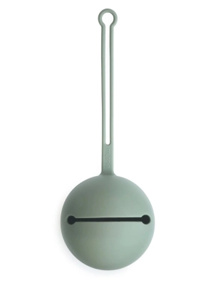 Portachupetes Silicona de Mushie Cambrige Blue