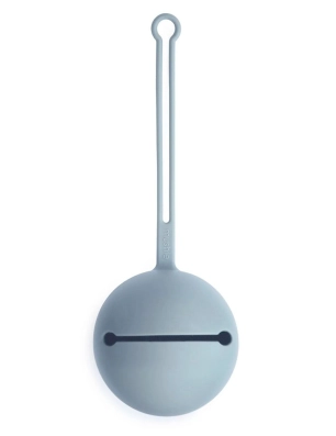 Portachupetes Silicona de Mushie Power Blue