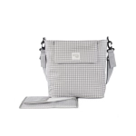 Bolsa Canastilla I Love Vichy de Walking Mum Gris