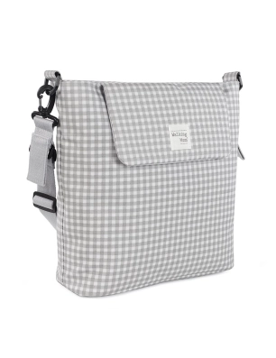 Bolsa Canastilla I Love Vichy de Walking Mum Gris