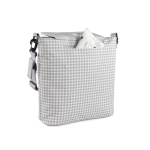 Bolsa Canastilla I Love Vichy de Walking Mum Gris