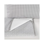 Bolsa Canastilla I Love Vichy de Walking Mum Gris