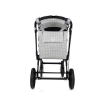 Bolsa Canastilla I Love Vichy de Walking Mum Gris