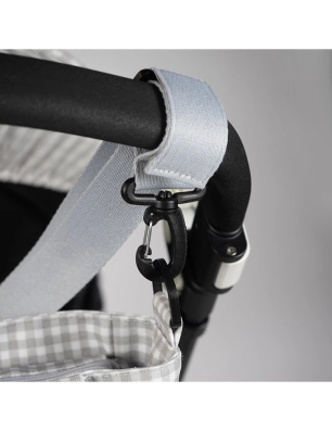 Bolsa Canastilla I Love Vichy de Walking Mum Gris