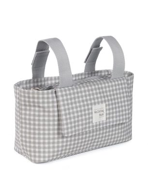 Bolso Organizador I Love Vichy de Walking Mum Gris