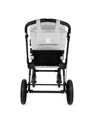 Bolso Organizador I Love Vichy de Walking Mum Gris