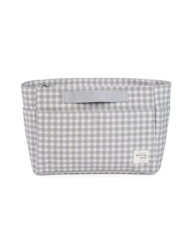 Neceser de Viaje I Love Vichy de Walking Mum Gris