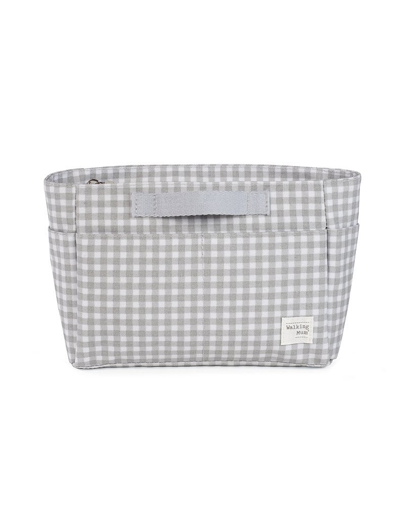 Neceser de Viaje I Love Vichy de Walking Mum Gris