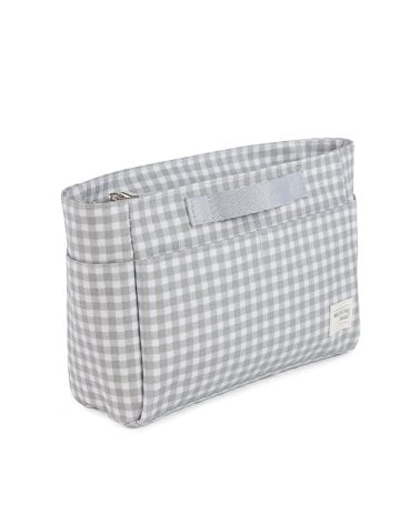 Neceser de Viaje I Love Vichy de Walking Mum Gris