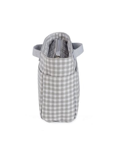 Neceser de Viaje I Love Vichy de Walking Mum Gris