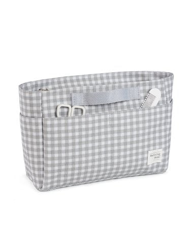 Neceser de Viaje I Love Vichy de Walking Mum Gris