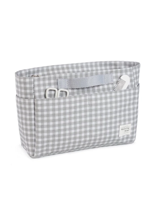 Neceser de Viaje I Love Vichy de Walking Mum Gris