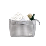 Neceser de Viaje I Love Vichy de Walking Mum Gris