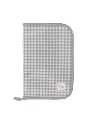 Libro de Nacimiento I Love Vichy de Walking Mum Gris