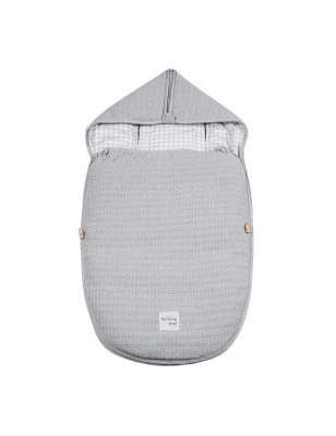 Saco Cuco 2 en 1 I Love Vichy de Walking Mum Gris