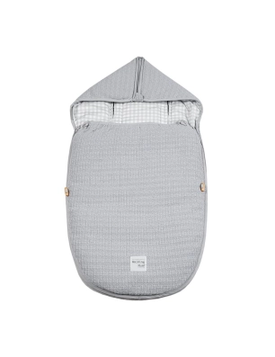Saco Cuco 2 en 1 I Love Vichy de Walking Mum Gris