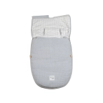Saco Cuco 2 en 1 I Love Vichy de Walking Mum Gris