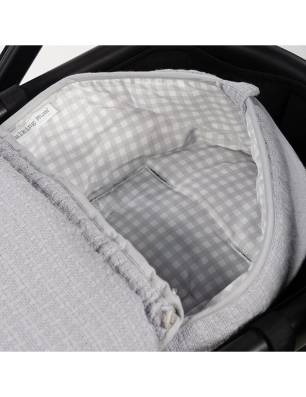 Saco Cuco 2 en 1 I Love Vichy de Walking Mum Gris