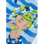 Toalla Estampada con Mochila Mayoral azul