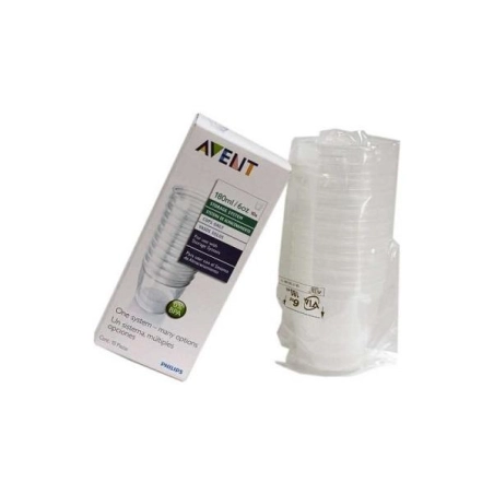 10 vasos vía 180ml de Avent