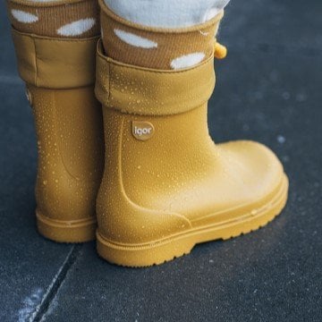 Botas de agua bebé y niño impermeables y seguras