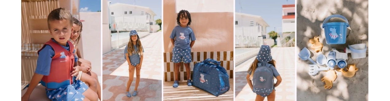 Colección Hippos Monnëka | Ropa baño bebé piscina