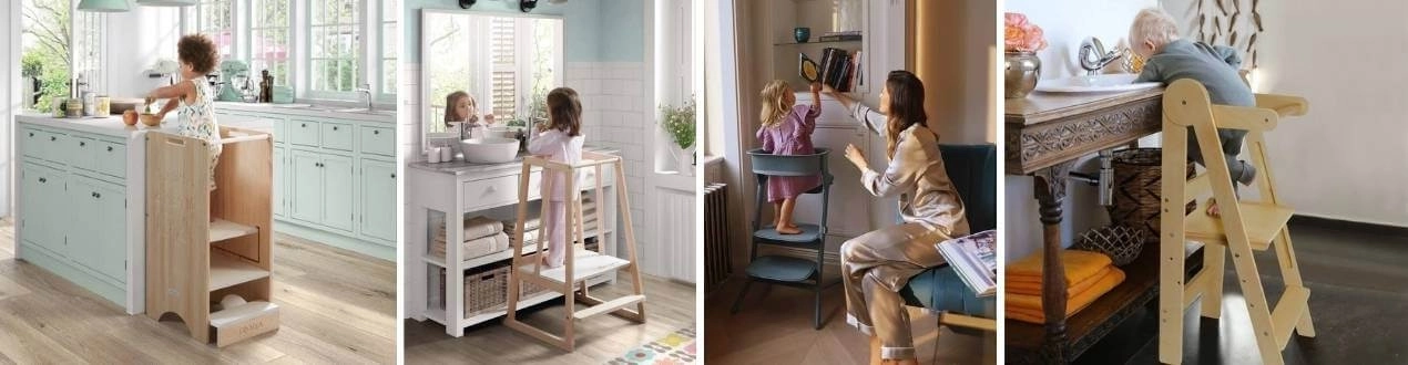 Torres de aprendizaje Montessori para bebés y niños