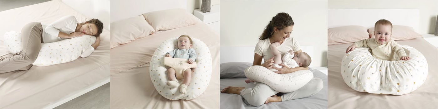 Cojín de Lactancia de Tejido Elástico de Jané 4 en 1