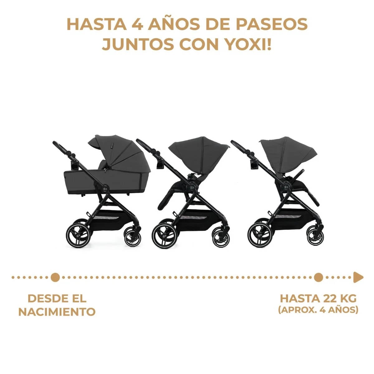Cochecito 2 en 1 Yoxi de Kinderkraft
